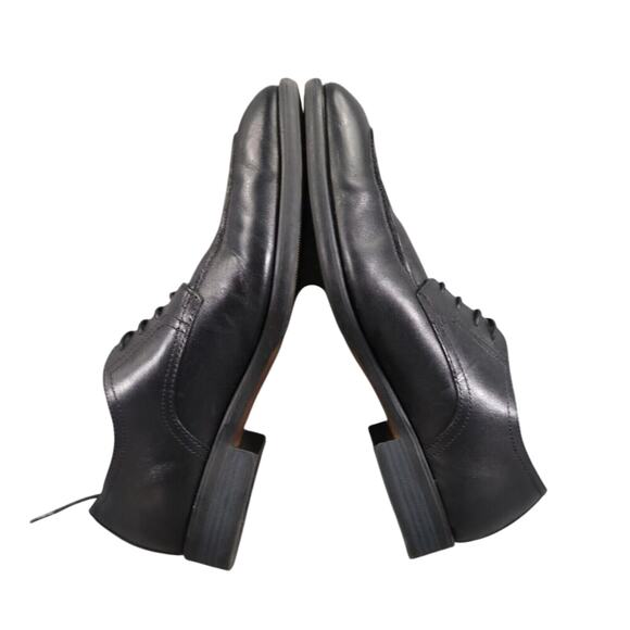 Nordstrom Shoes Men 10 Oxford Derby Dress Formal Leather OrtholiteBlack Classic - Picture 10 of 15